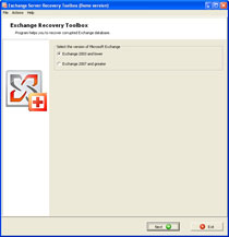 Exchange Server Recovery Toolbox screen shot