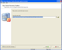 SQL Server Recovery Toolbox screen shot