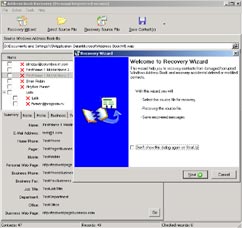 Screenshot of Address Book Recovery 1.2.11