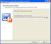 Word Recovery Toolbox 2.0.2